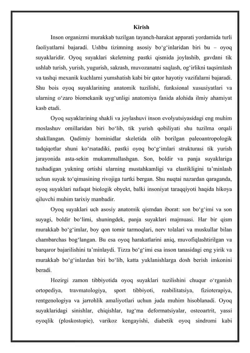 Oyoq suyaklari 2