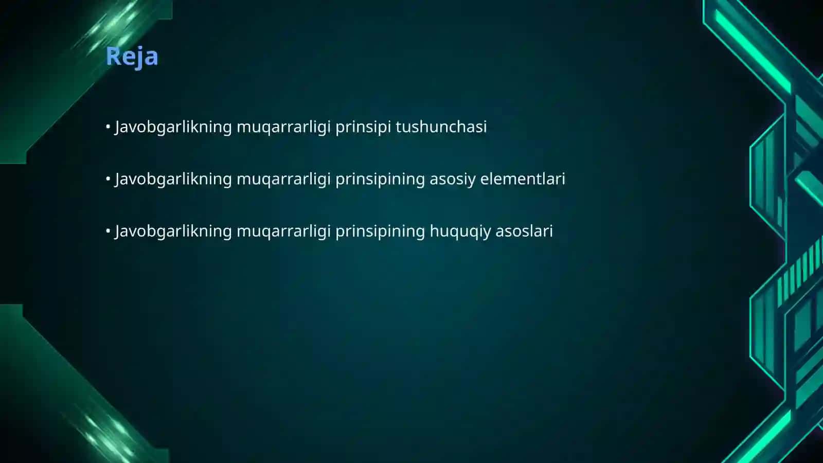 Javobgarlikning muqarrarligi prinsipi 2