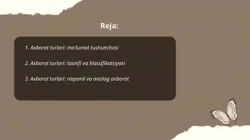 Axborot turlari 2