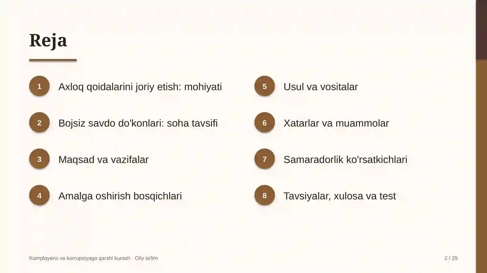 bojsiz savdo do'konlarida axloq qoidalarini joriy etish 4528 2