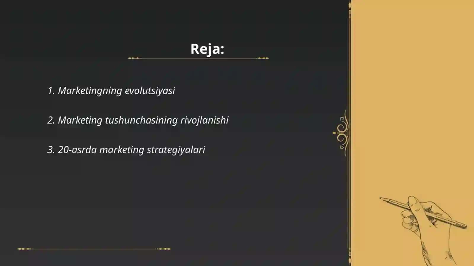 Marketingning evolutsiyasi 2