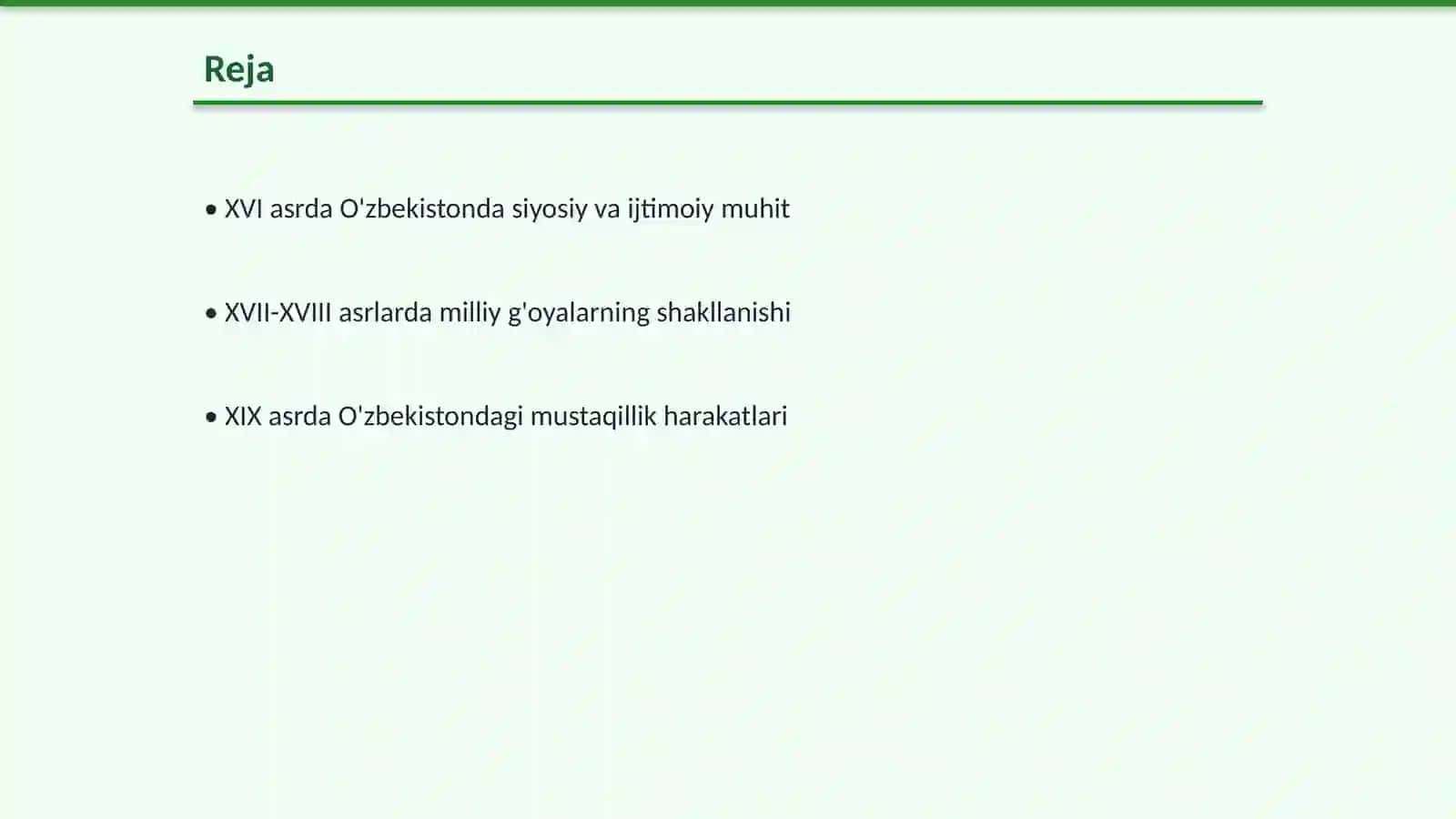 O'zbekistonda mustaqillik g'oyalarining tarixiy asoslari (XVI-XX asrlar) 2