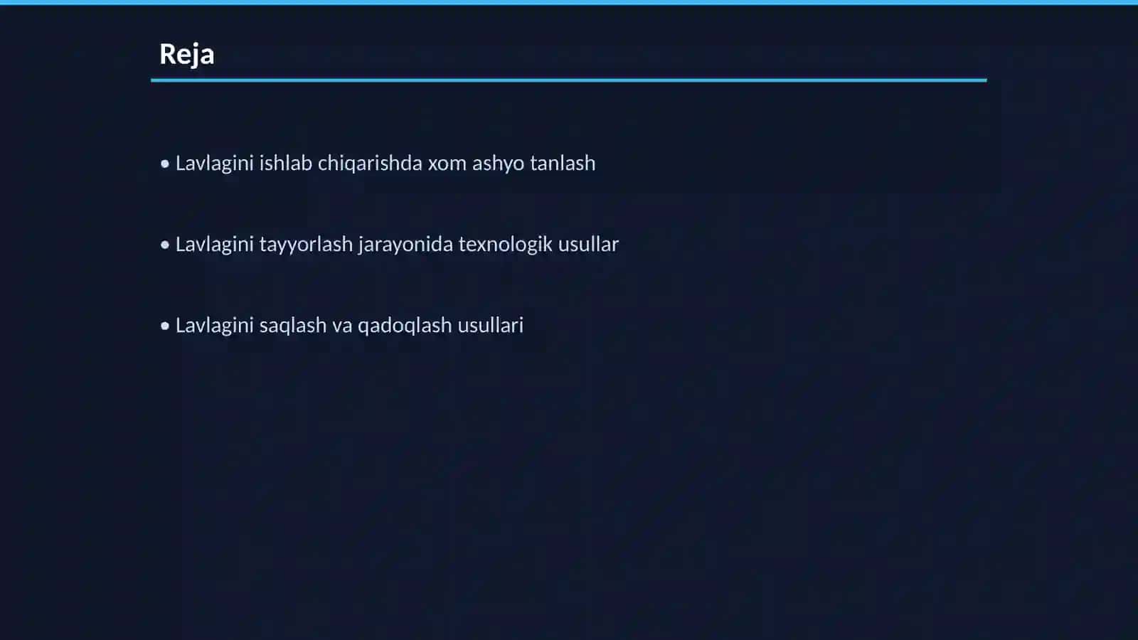 Oziq ovqat texnologiyasi asoslari Avliyoqulov Rasul 2