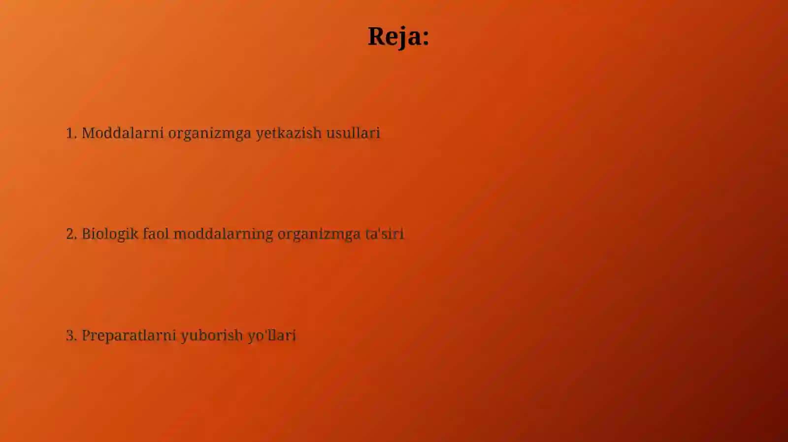 Dori moddalarni organizmga yuborish yoʻllari 2