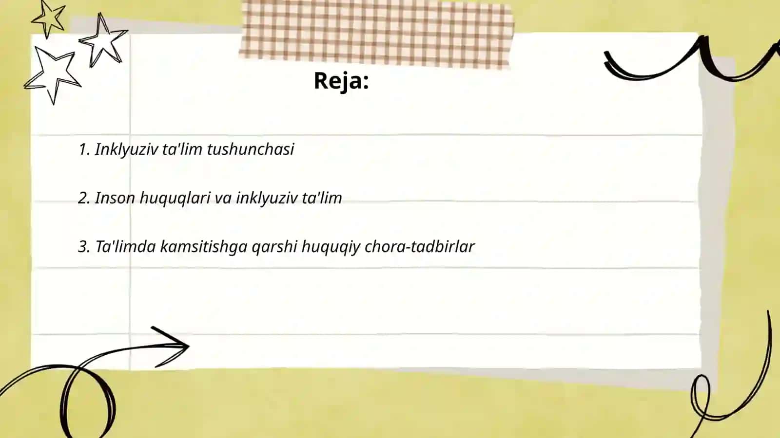 Inklyuziv ta'limning huquqiy asoslari 2