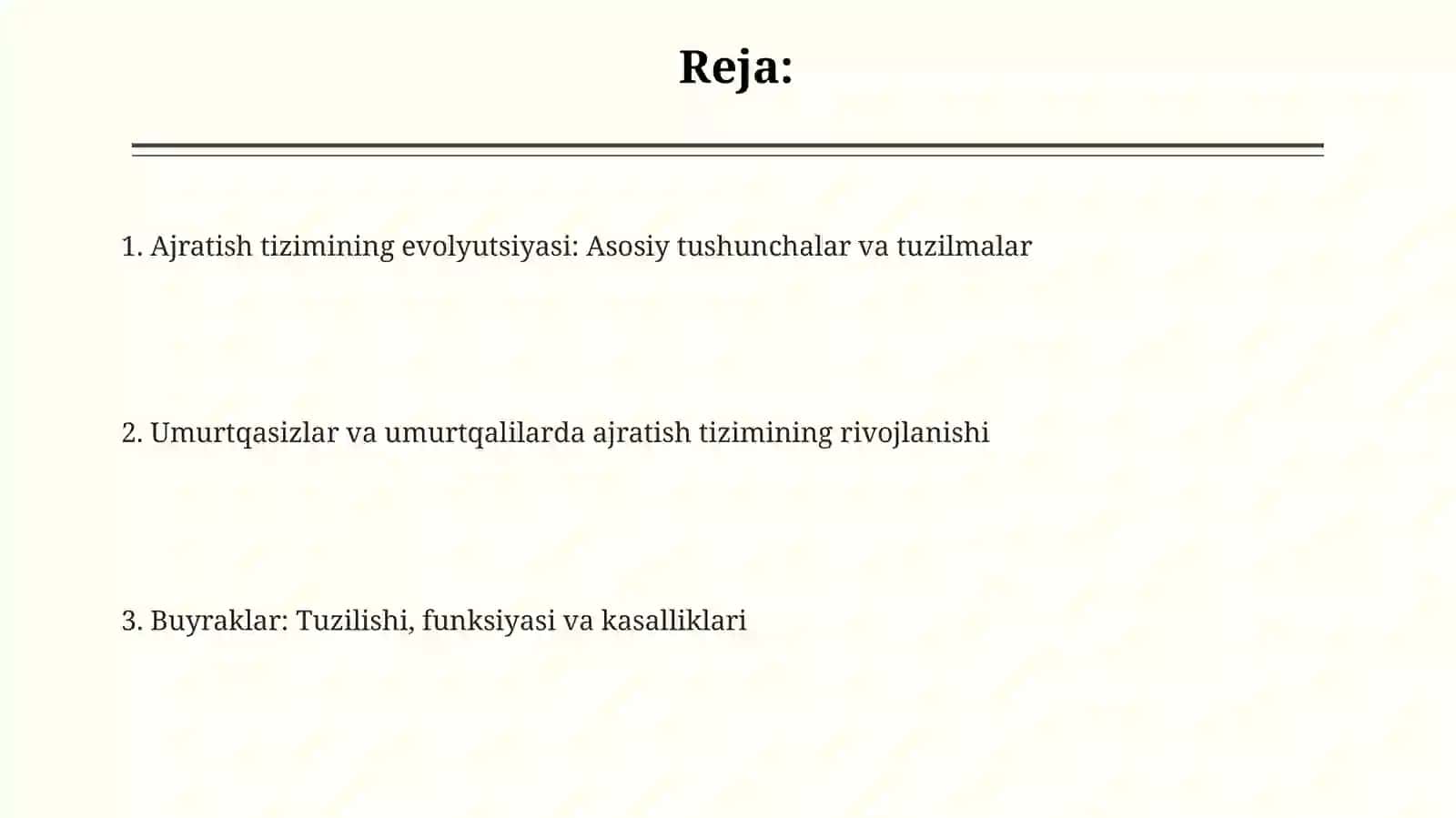 Pil tizimi va uning evolutsiyasi 2
