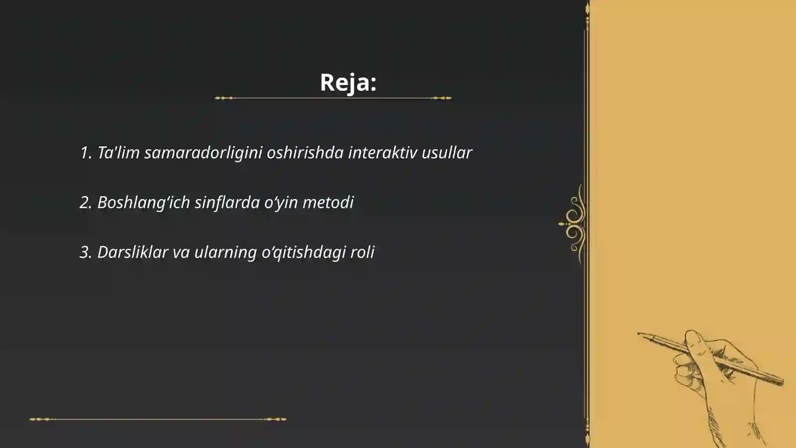 Ta'lim metodlari va vositalari 2