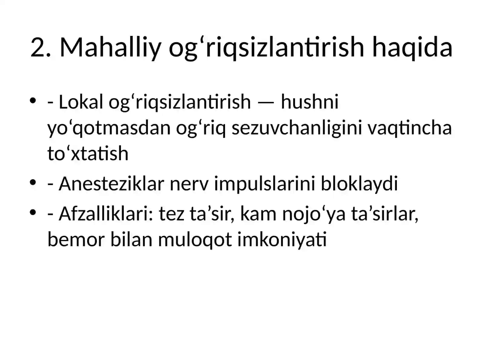 Stomatologiyada mahalliy og‘riqsizlantirish turlari 2