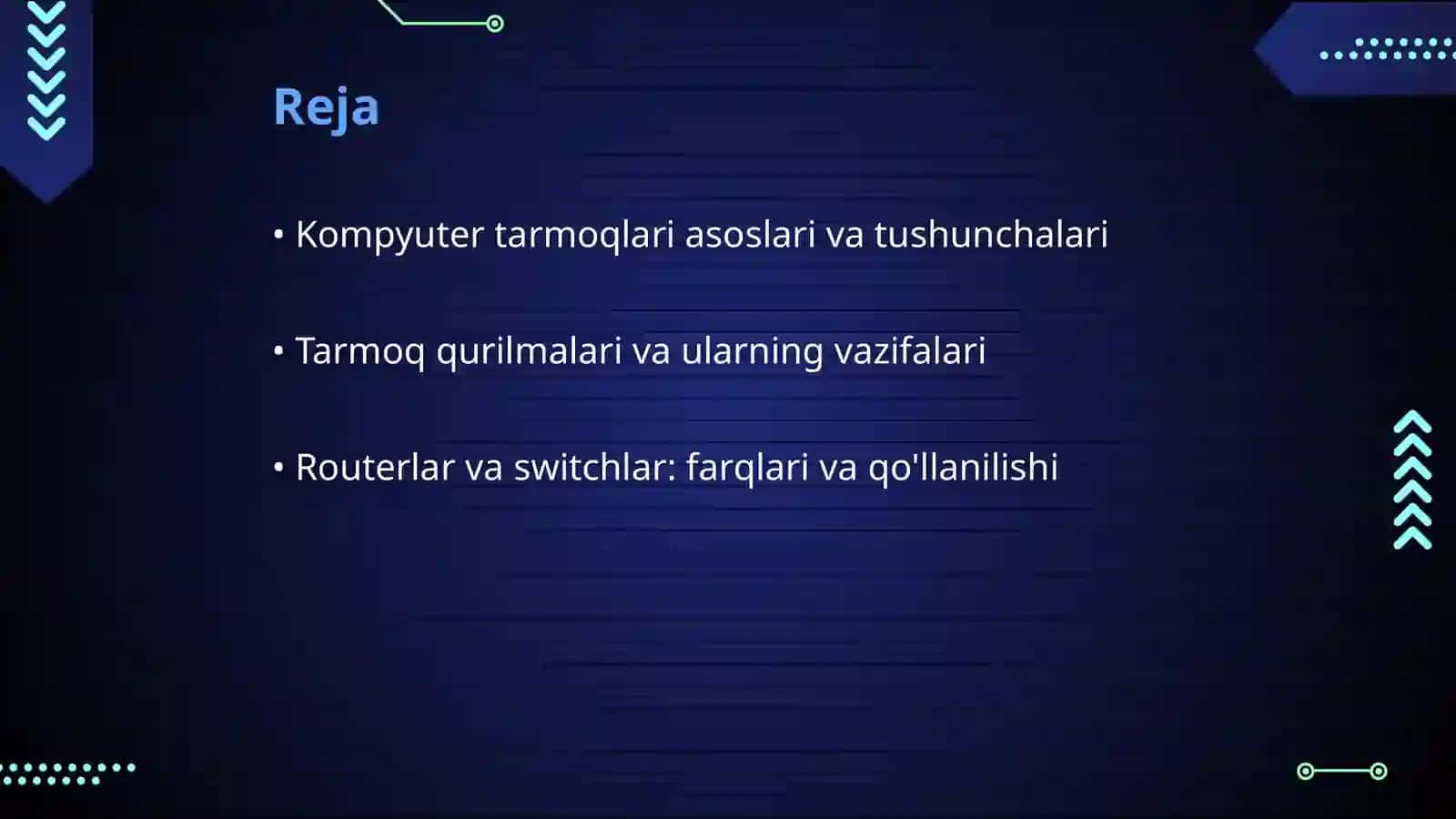 Kompyuter tarmoqlari vositalari va ularning turlari 2