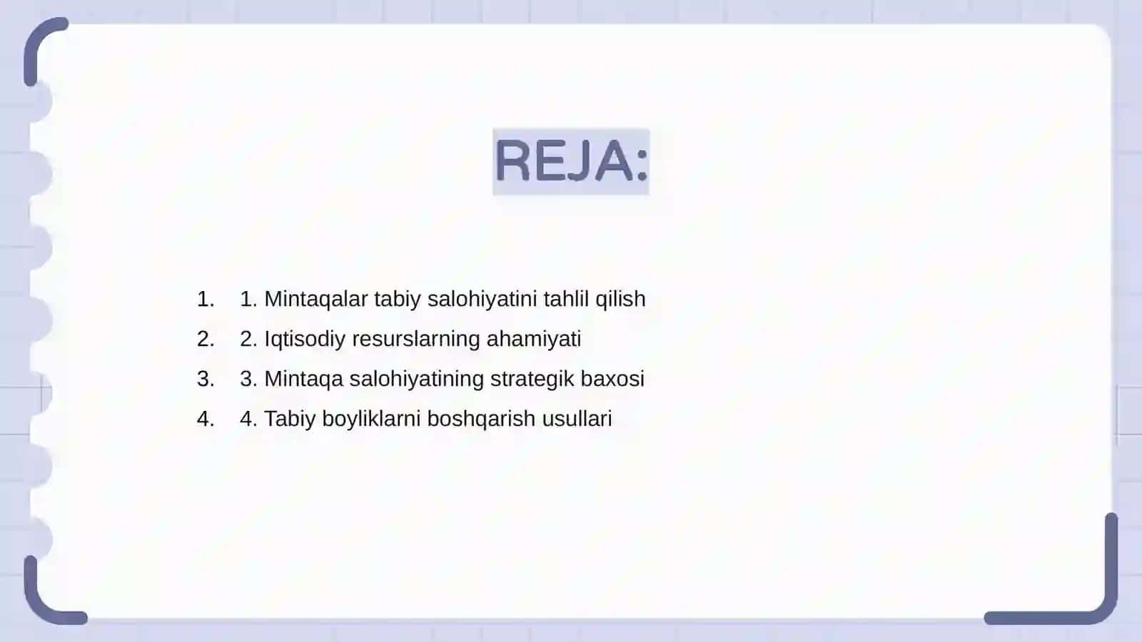 Mintaqalar tabiy- iqtisodiy salohiyatlarini o’rganish va baxolash 2
