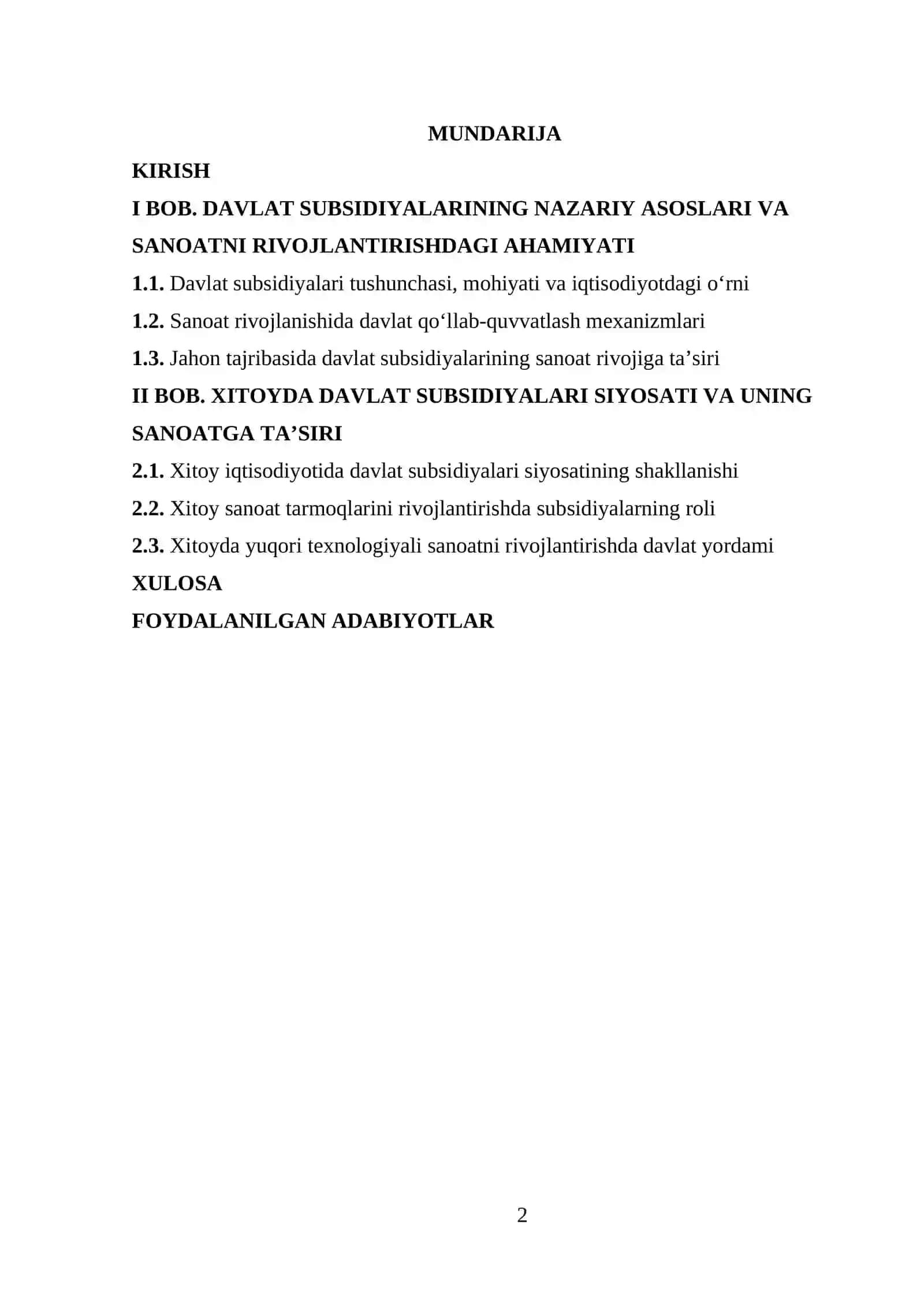 DINAMIK IQTISODIYOT 2