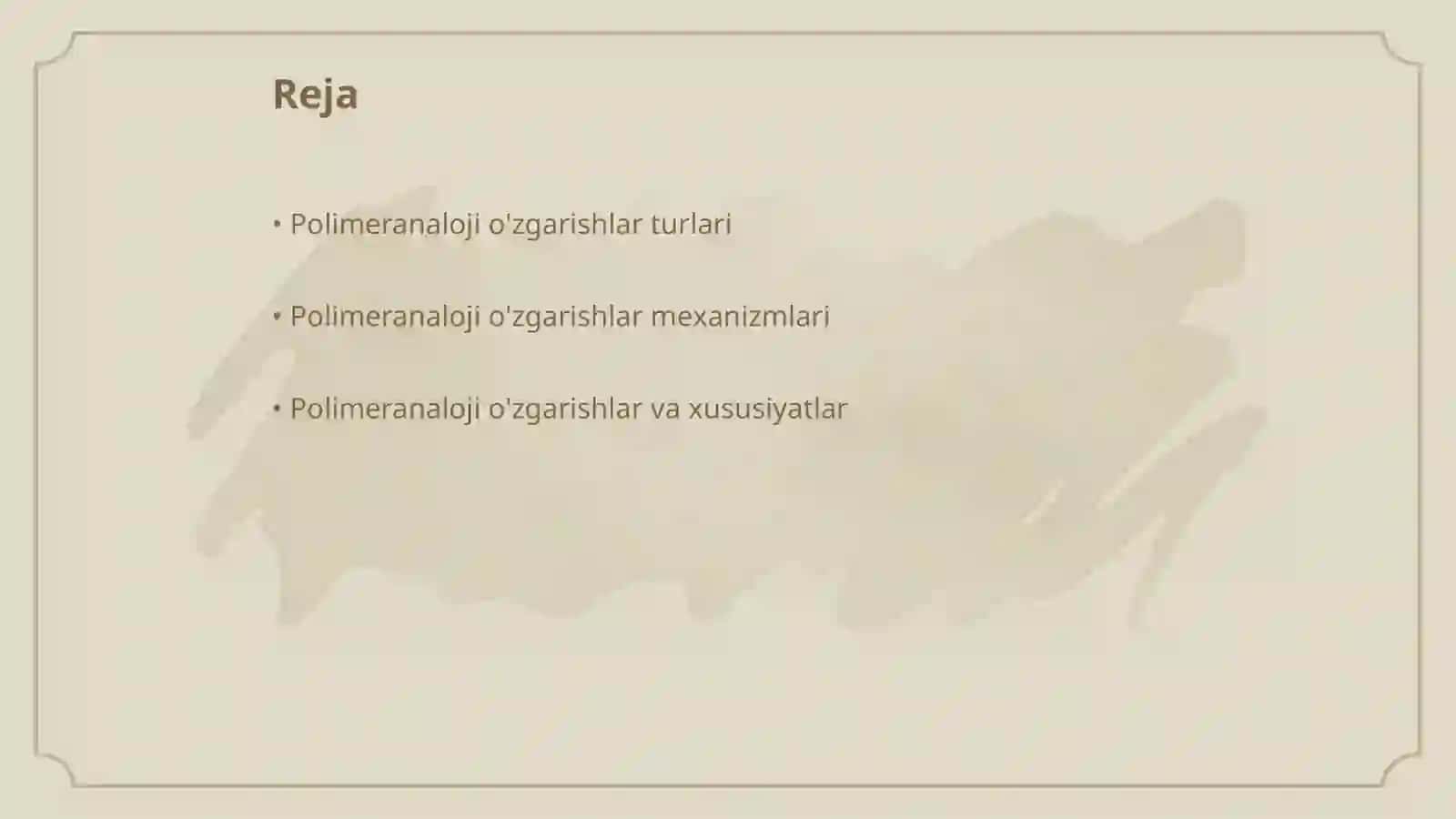 Polimeranaloji o‘zgarishlar va ularning o‘zigахоs хususiyatlаri 2