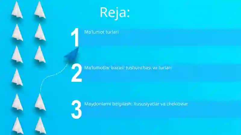 Ma'lumot turlari 2