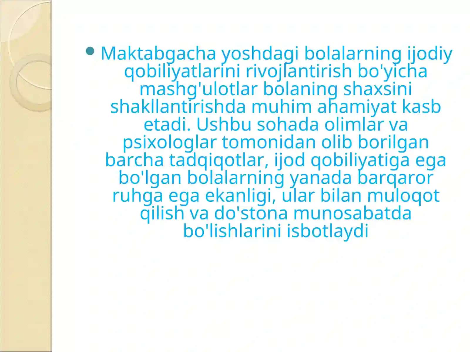Bolalarning ijodiy qobiliyatlarini rivojlantirish 2