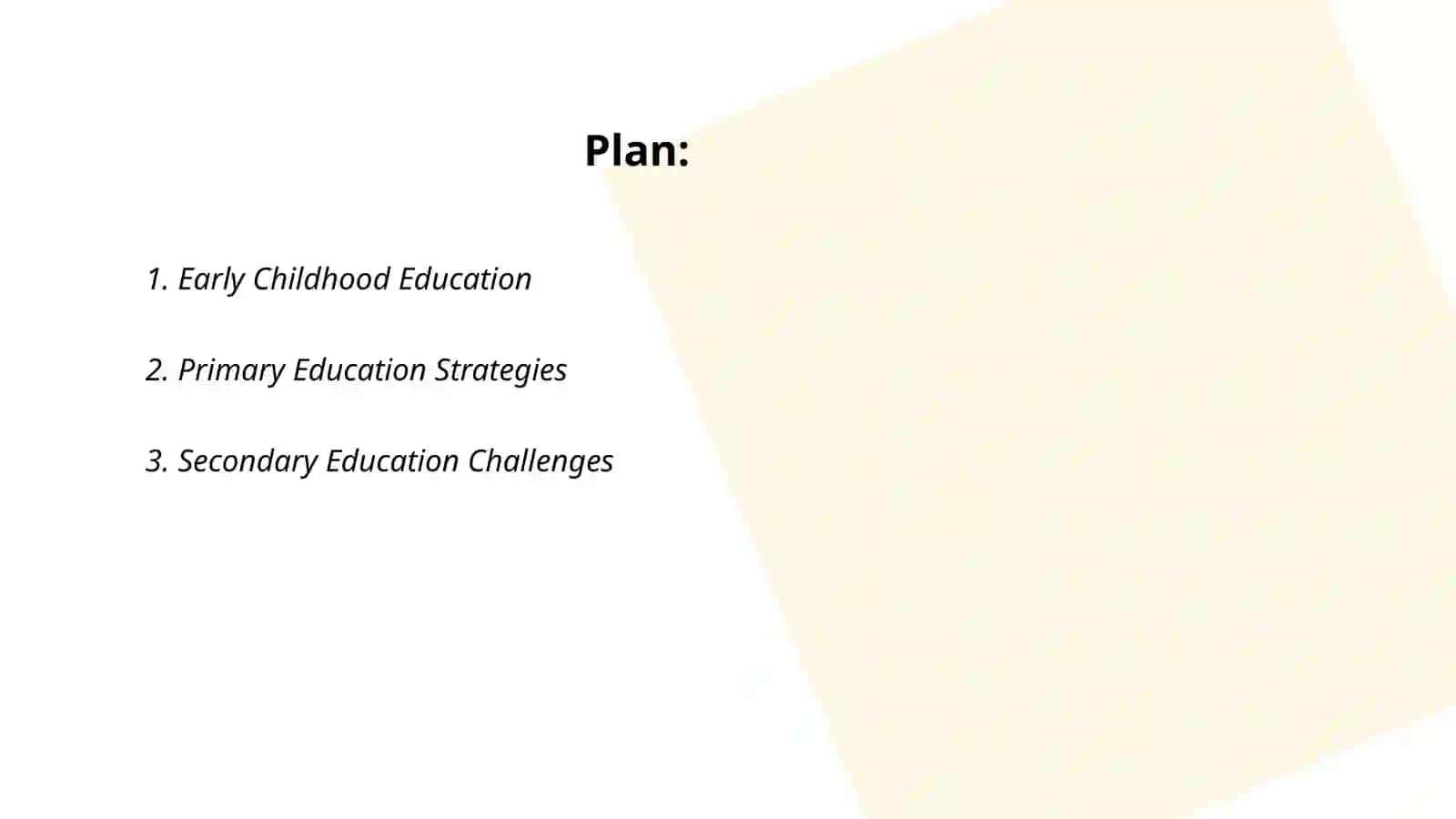 The education 2