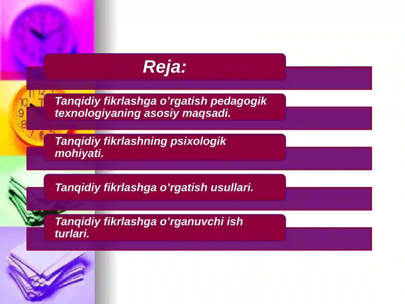 Pedagogik texnologiyalarasosi data tanqidiy tafakkur 2
