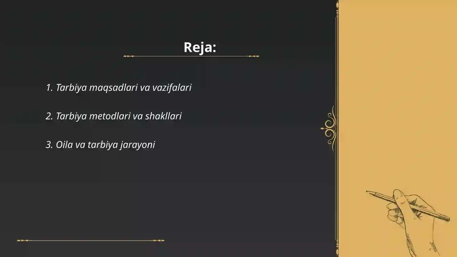 Tarbiya tamoyillari va qonuniyatlari 2