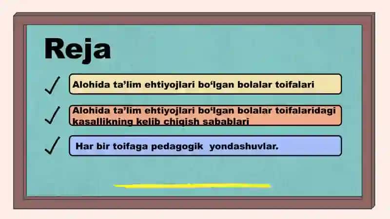 Alohida ta’lim ehtiyojlari bo‘lgan bolalar toifalari va toifalardagi kasalliklarning kelib chiqish # 2