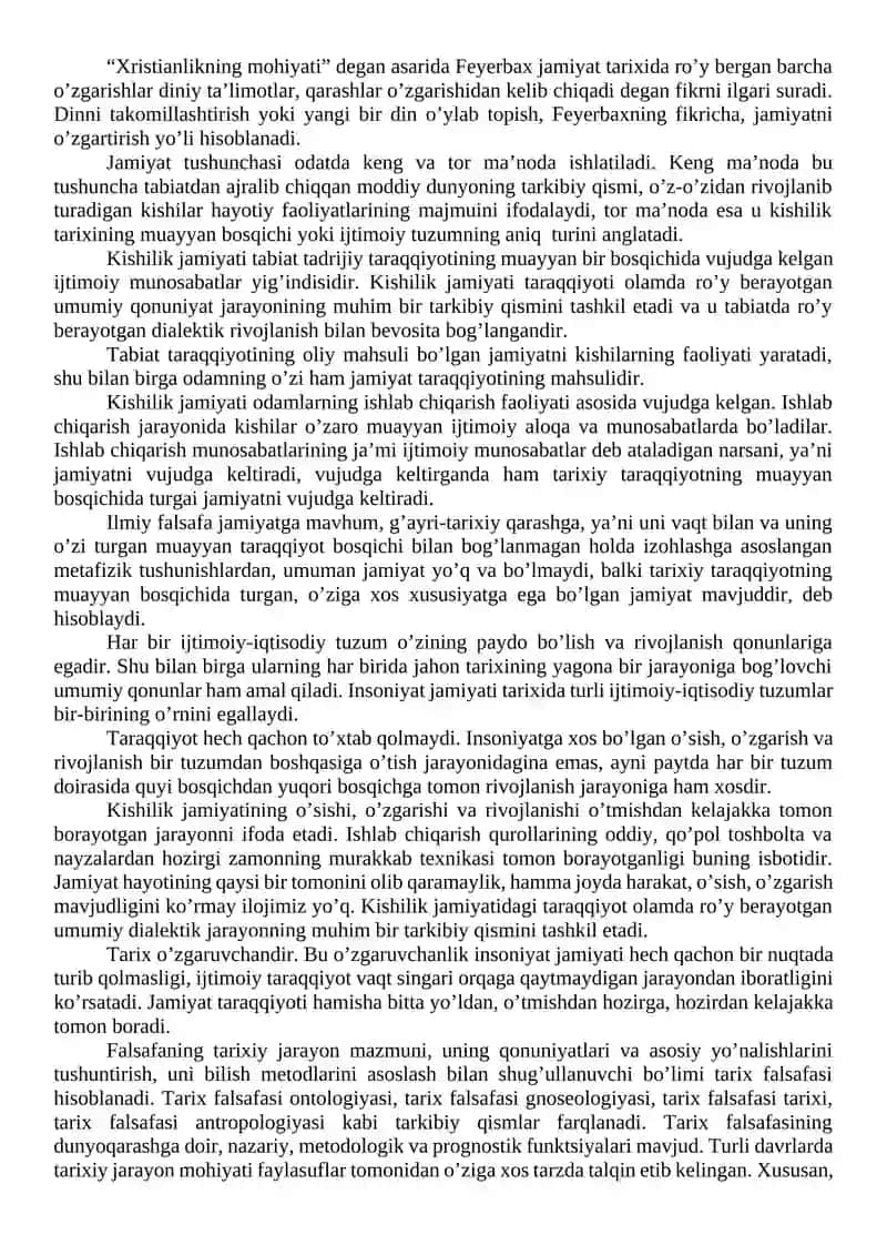 Jamiyat va tarix falsafasi. Qadriyatlar falsafasi 2