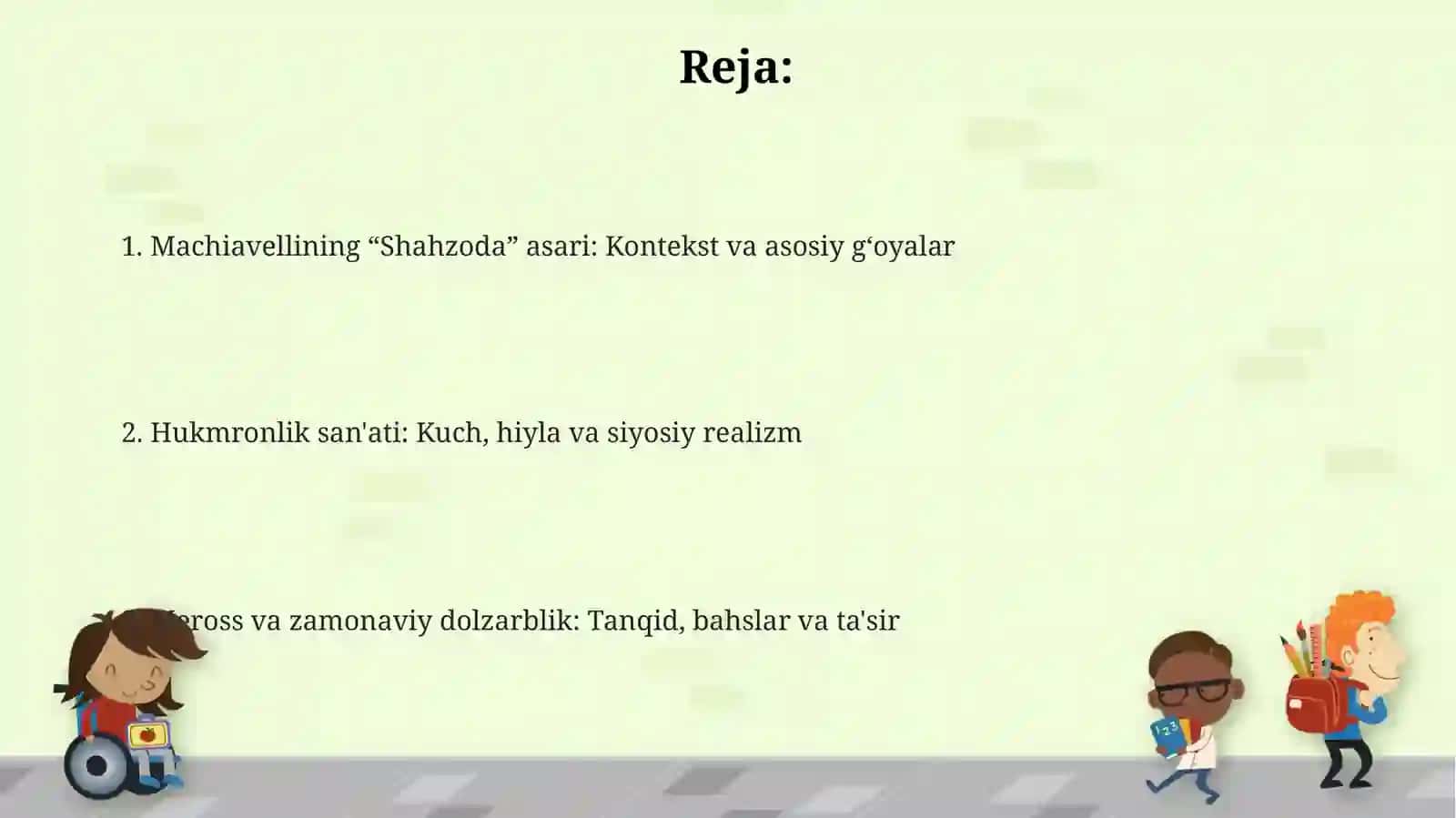 Machiavellining "Shahzoda" asari: Kontekst va asosiy g‘oyalar 2