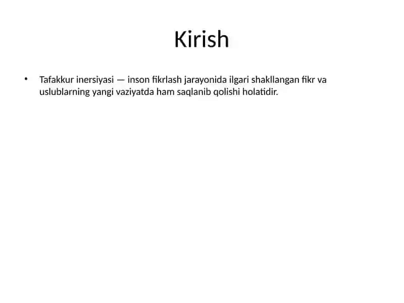 Tafakkur inersiyasi 2