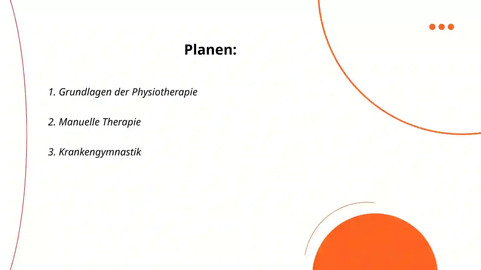Physiotherapie 2