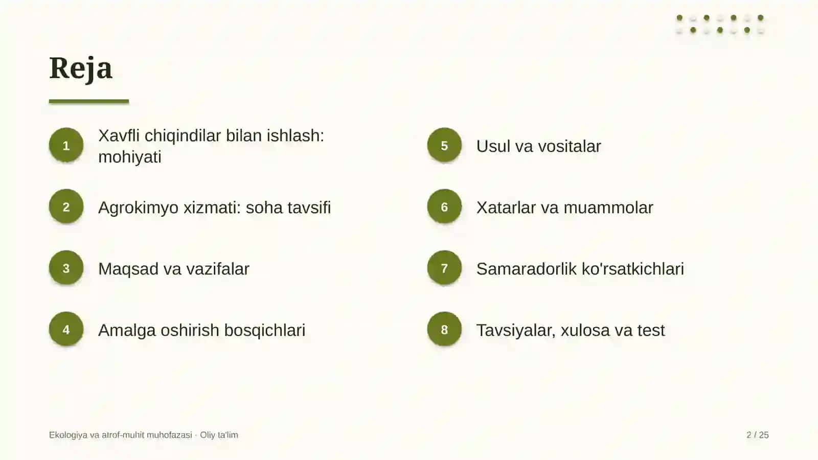 agrokimyo xizmatida xavfli chiqindilar bilan ishlash 6545 2