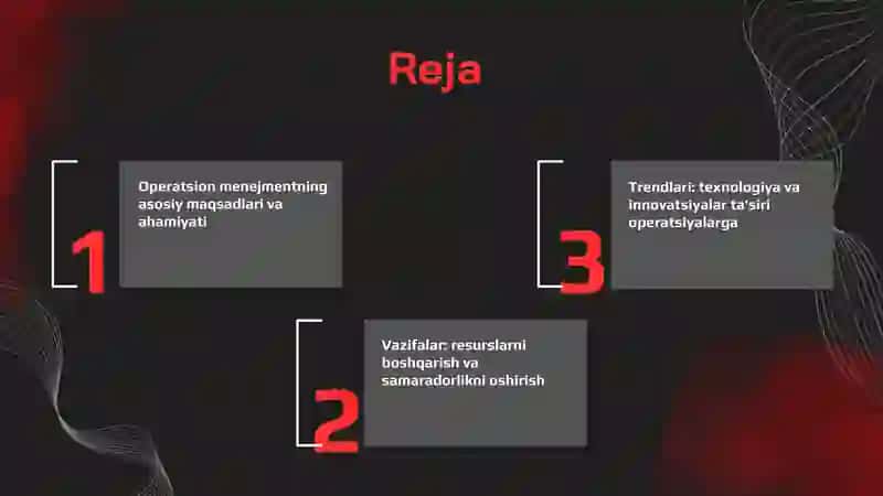 Operatsion menejmentning maqsad va vazifalari 2