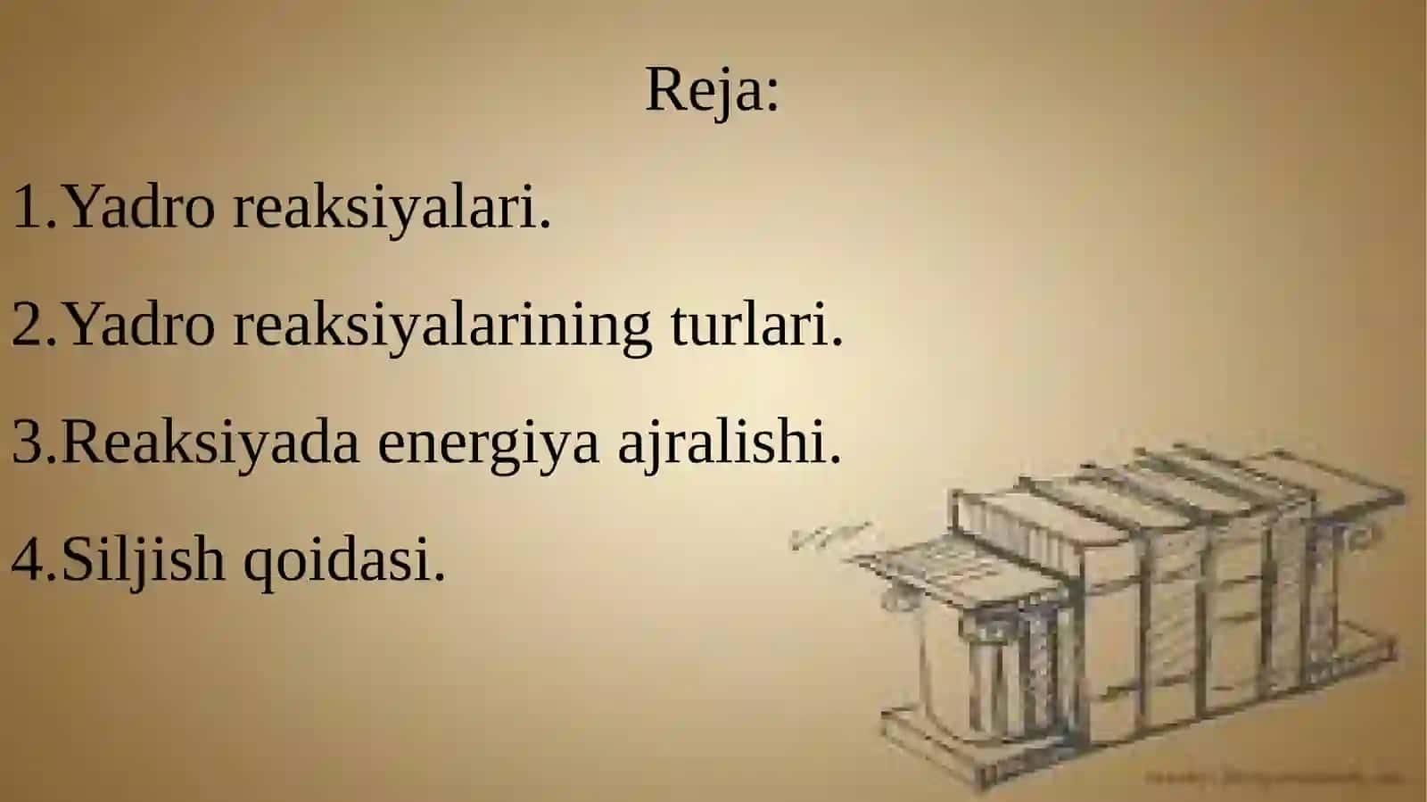 “Yadro reaksiyalari. Siljish qonuni” mavzusida 11-sinflar uchun tayyorlangan taqdimoti 2