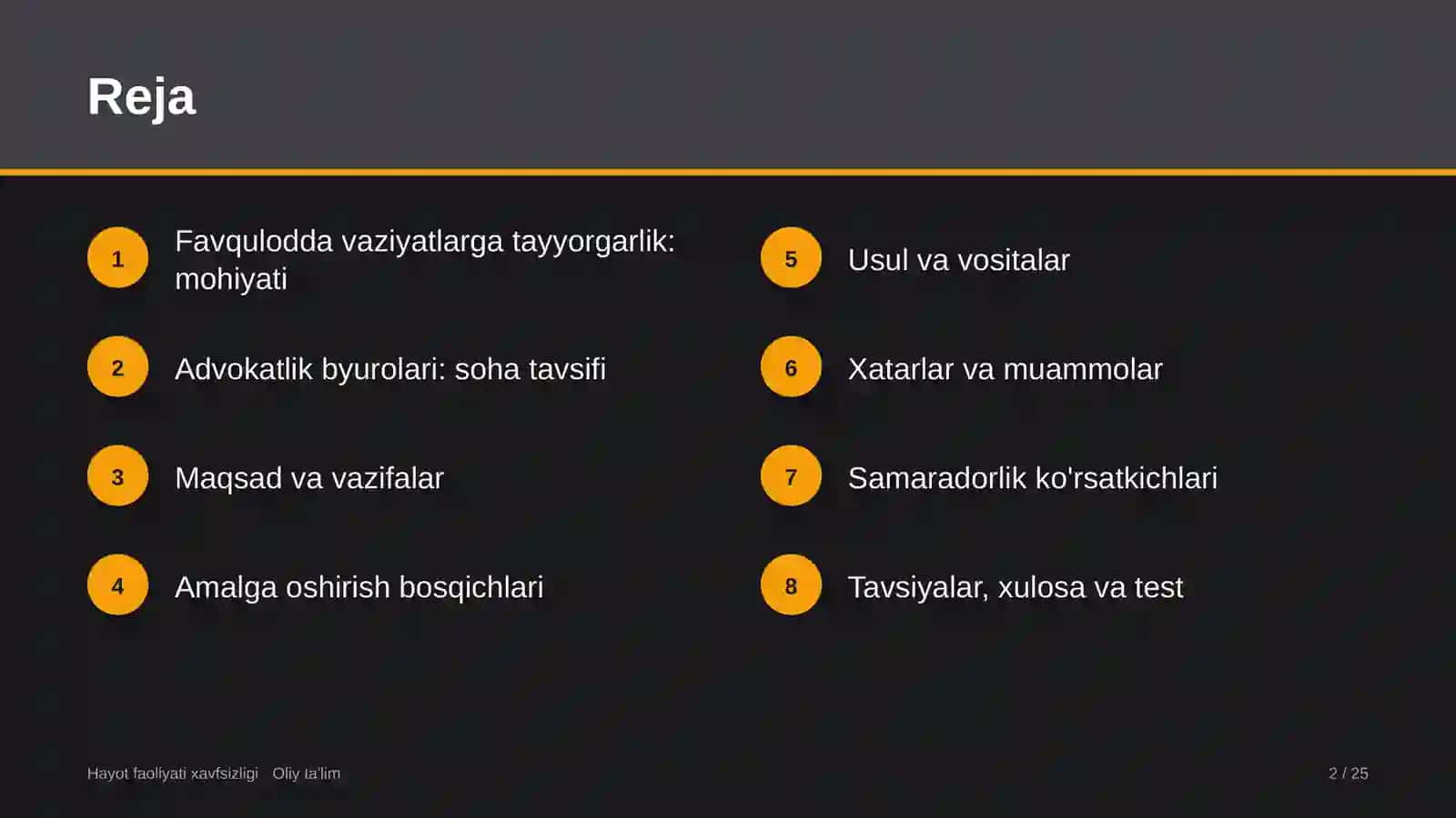 Advokatlik byurolarida favqulodda vaziyatlarga tayyorgarlik 2