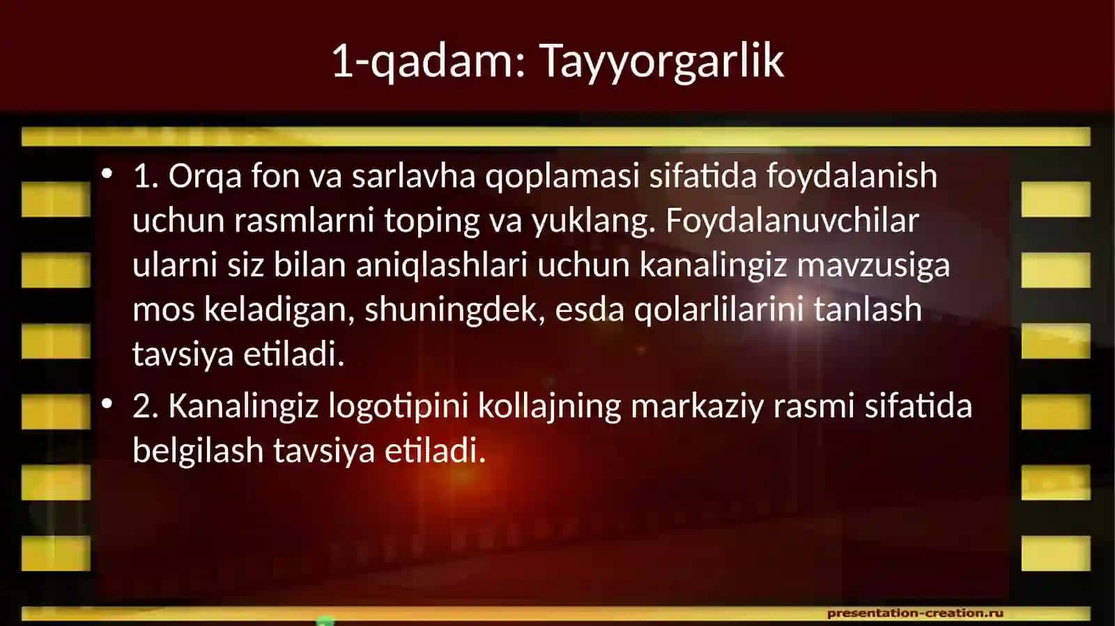 Ko‘rsatuvlaruchunko‘rsatuvshapkasinitayyorlash 2