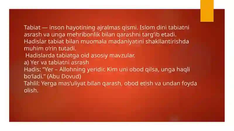 Hadislardatabiatgaoidbandlarinio`rganish 2