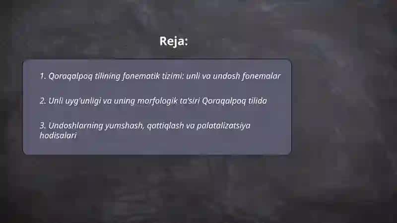 Qoraqalpoq tilining fonetik leksik va grammatik xususiyatlari 2