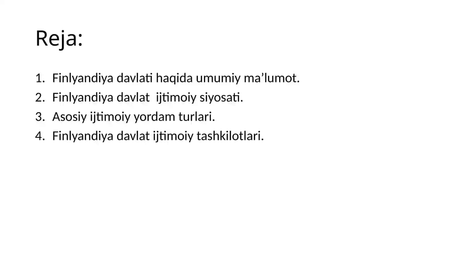 Xorijiy davlatlarning ijtimoiy siyosati Finlyandiya davlati misolida 2