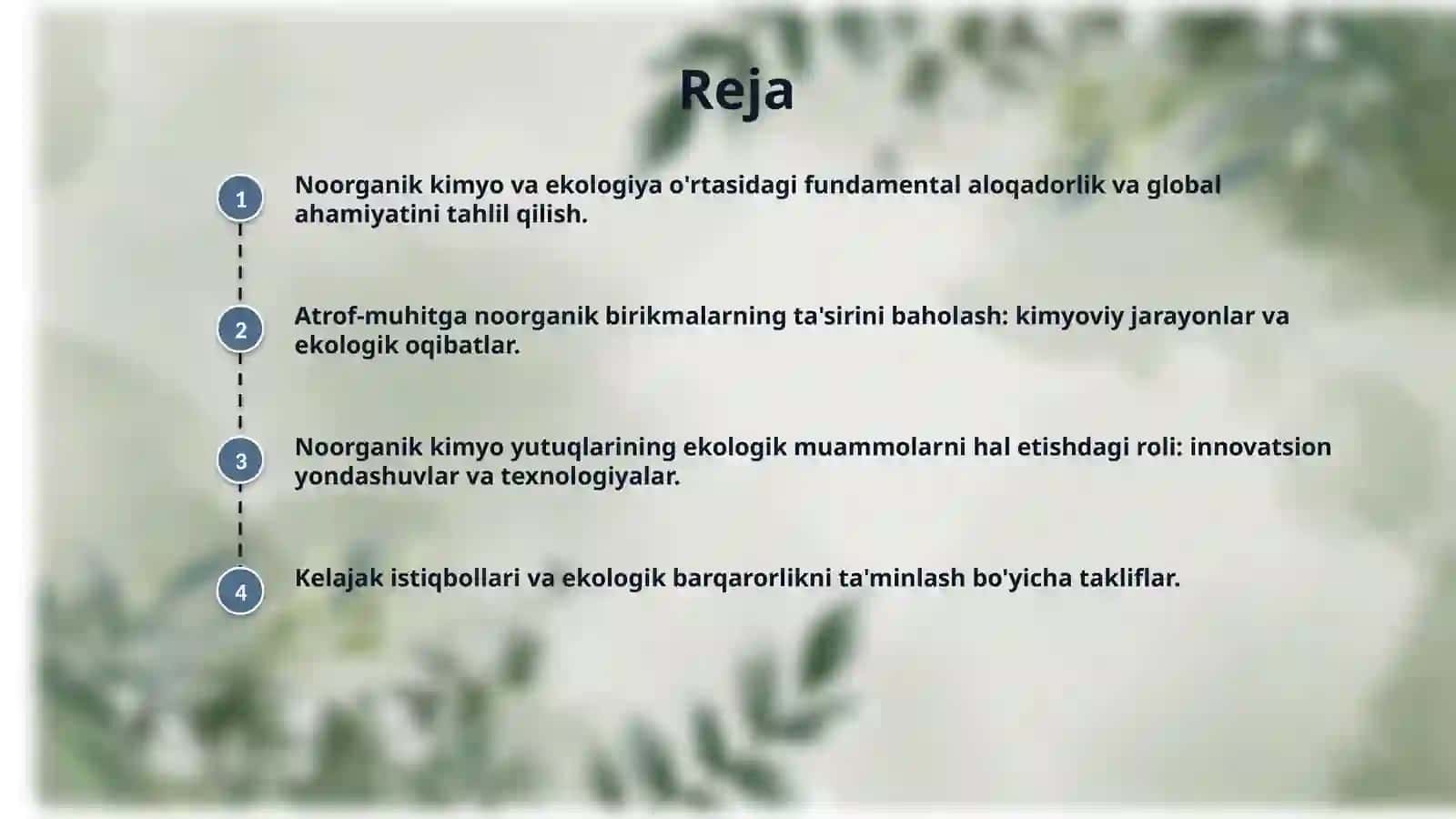 Noarganik kimyo va ekologiya 2