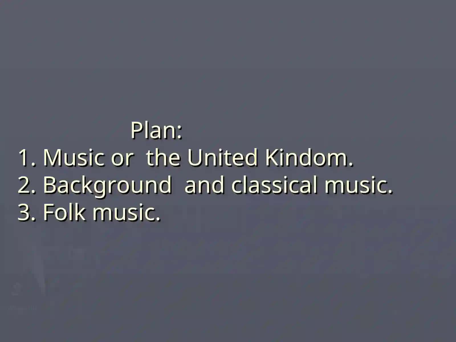 Music of the United Kindom 2