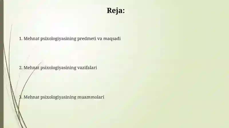 Mehnat psixologiyasi 2