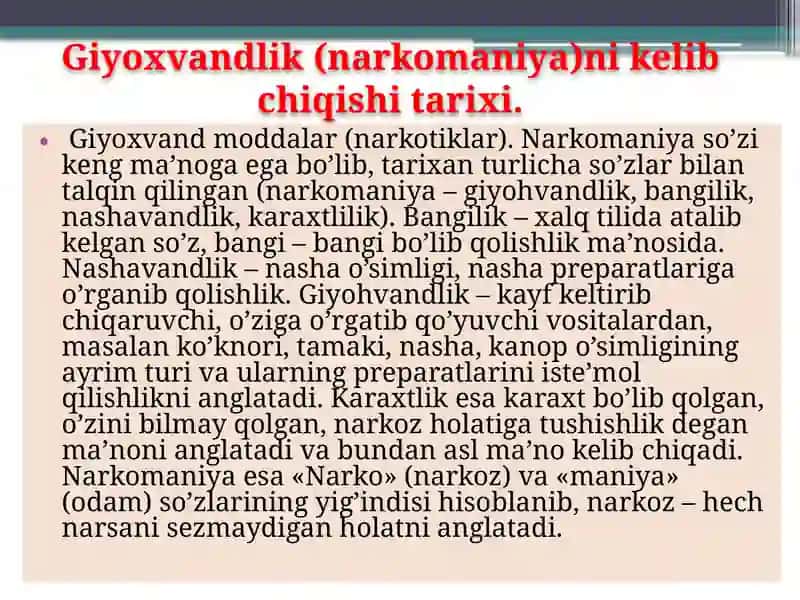 Chekish va unin gprofilaktikasi 2