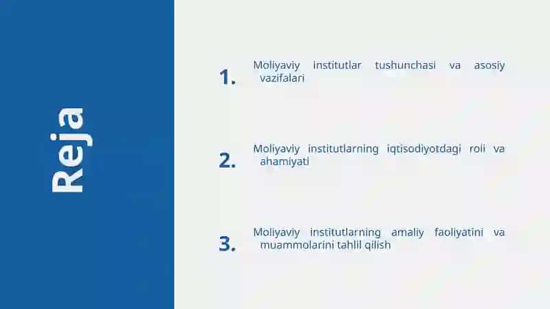 Moliyaviy institutlar 2