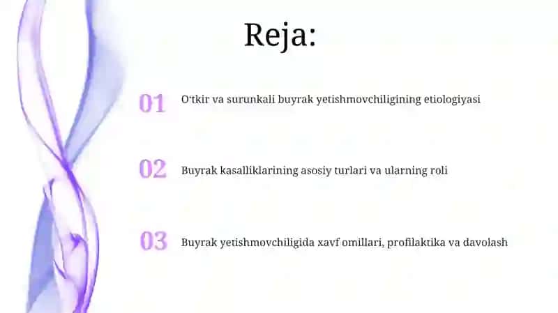 O'tkir Buyrak Yetishmovchiligi 2