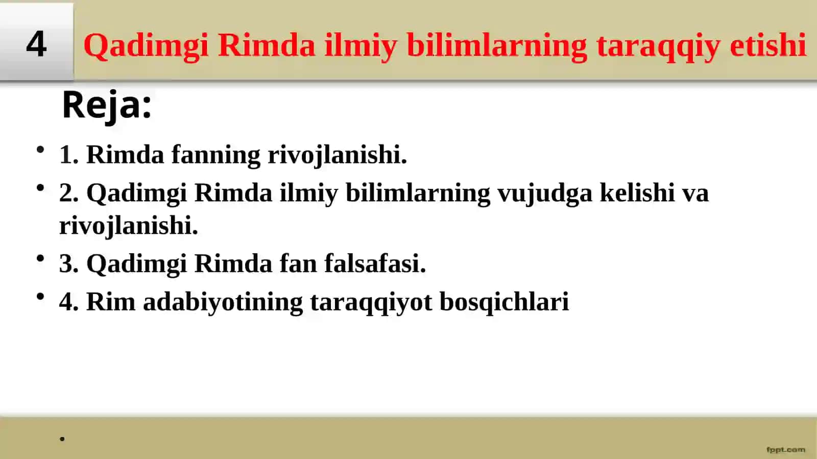 Qadimgi Rimda ilmiy bilimlarning taraqqiy etishi 2