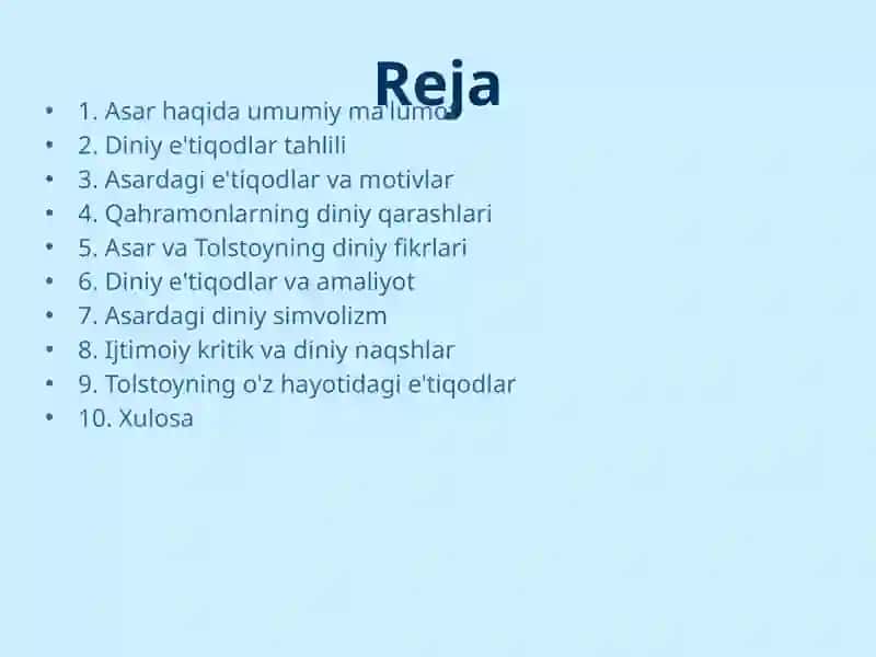 Lev Tolstoyning "Iqrornoma" asari 2