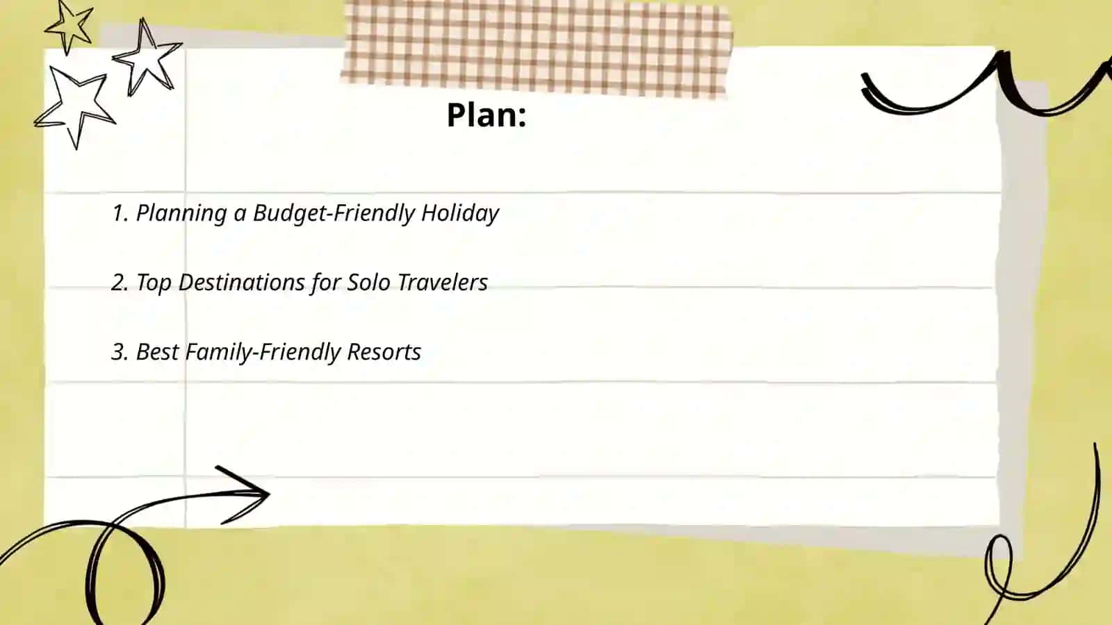 Plan: Planning a Budget-Friendly Holiday 2