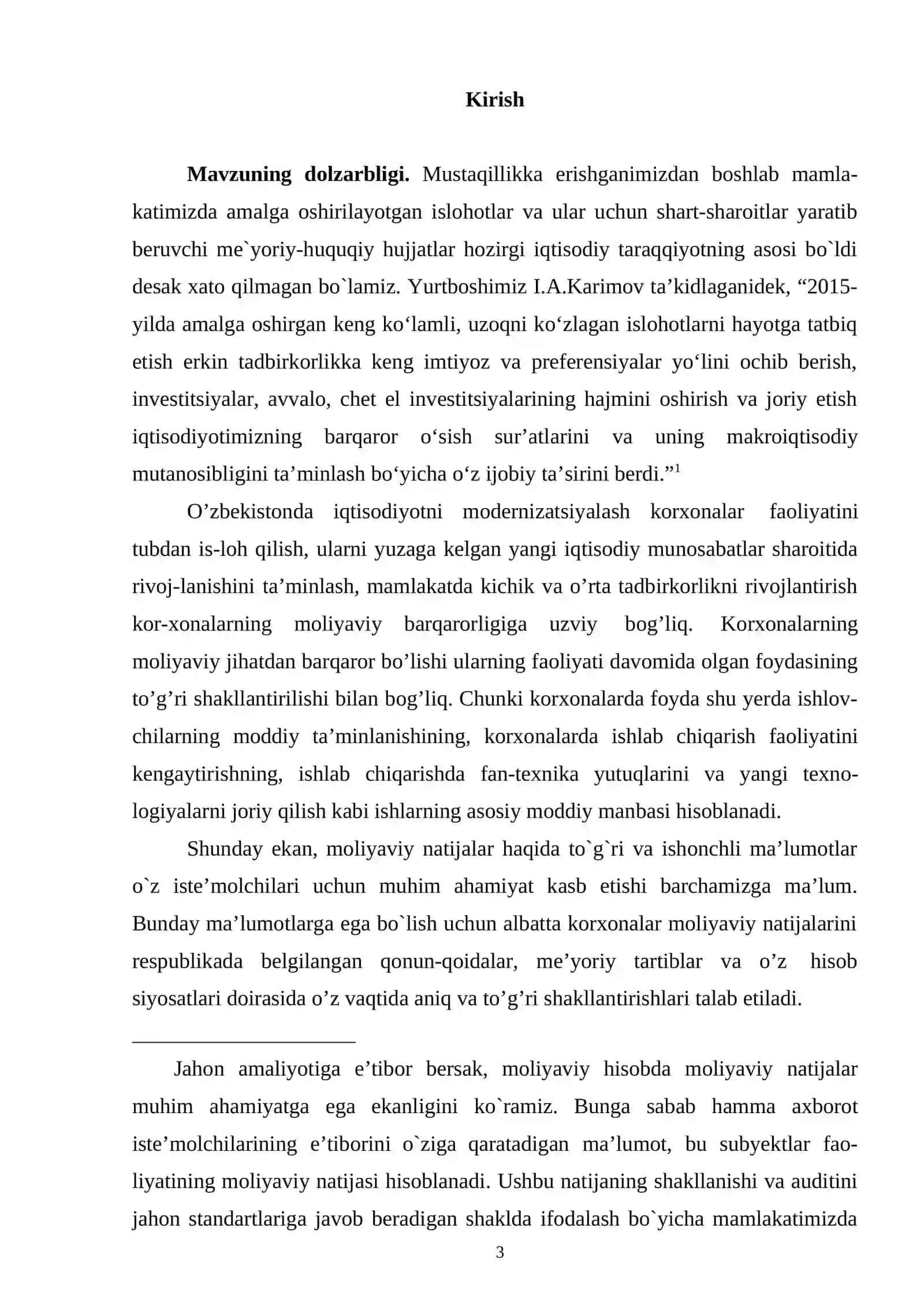 Moliyaviy natijalar tahlili va auditiю Audit fanidan kurs ishi 2