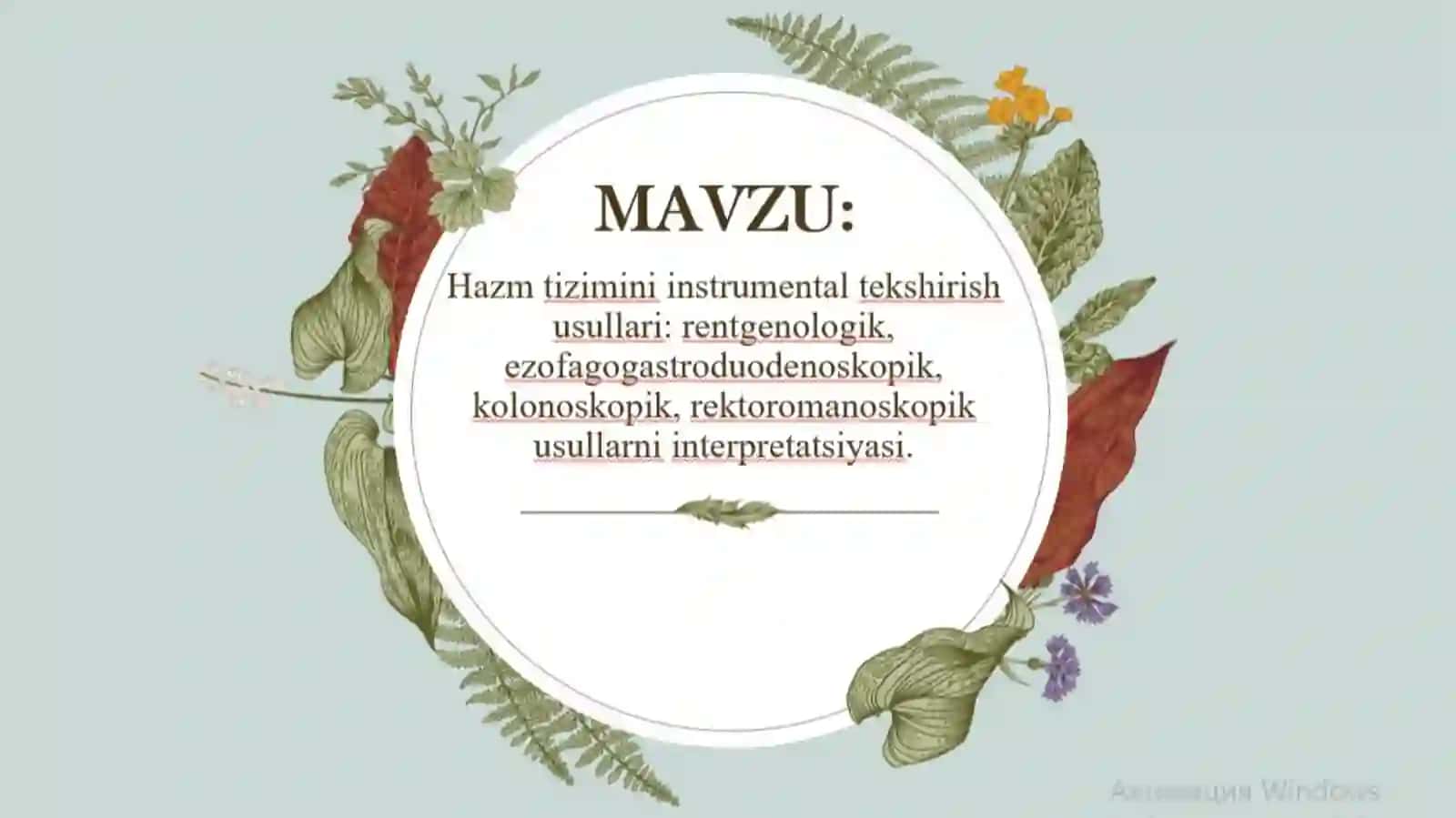 TOSHKENT TIBBIYOT AKADEMIYASI PEDIATRIYA YO`NALISHI 304–A GURUH TALABASI 2