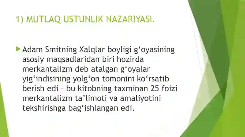 JAHON XO‘JALIGI TO‘G‘RISIDAGI IQTISODIY G‘OYALAR 2