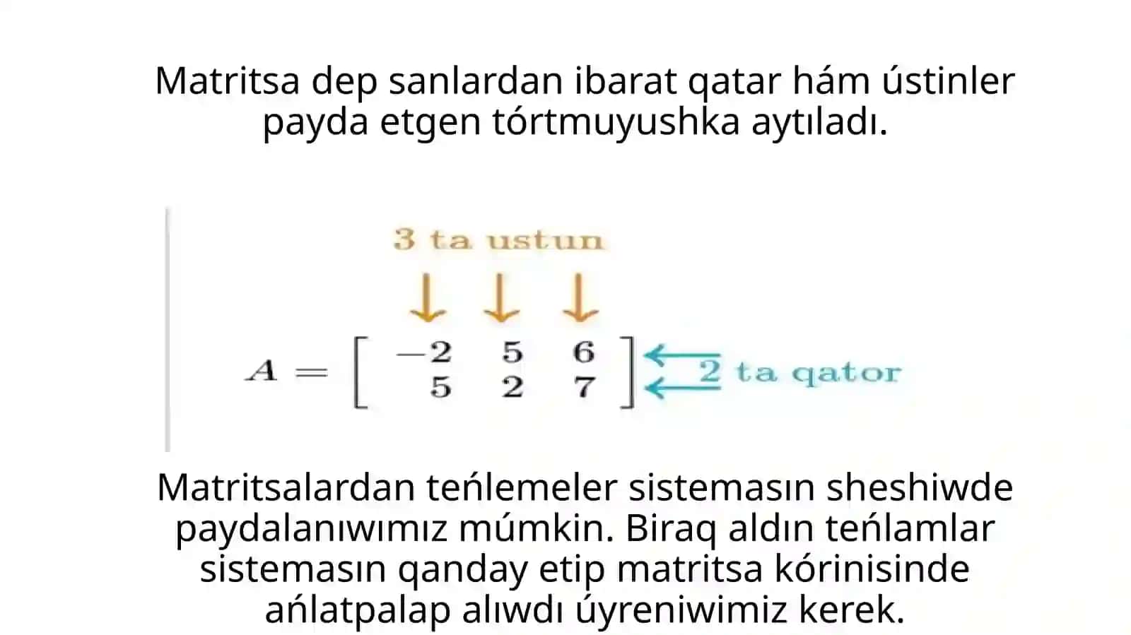 Genjemuratov Salamattin’ Joqari matematika pa’ninen tayarlag’an prezintatsiyasi 2