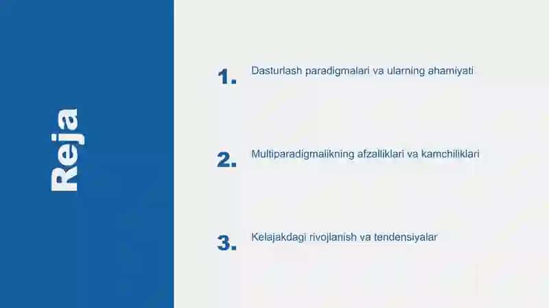 Multiparadigmali dasturiy tillari 2