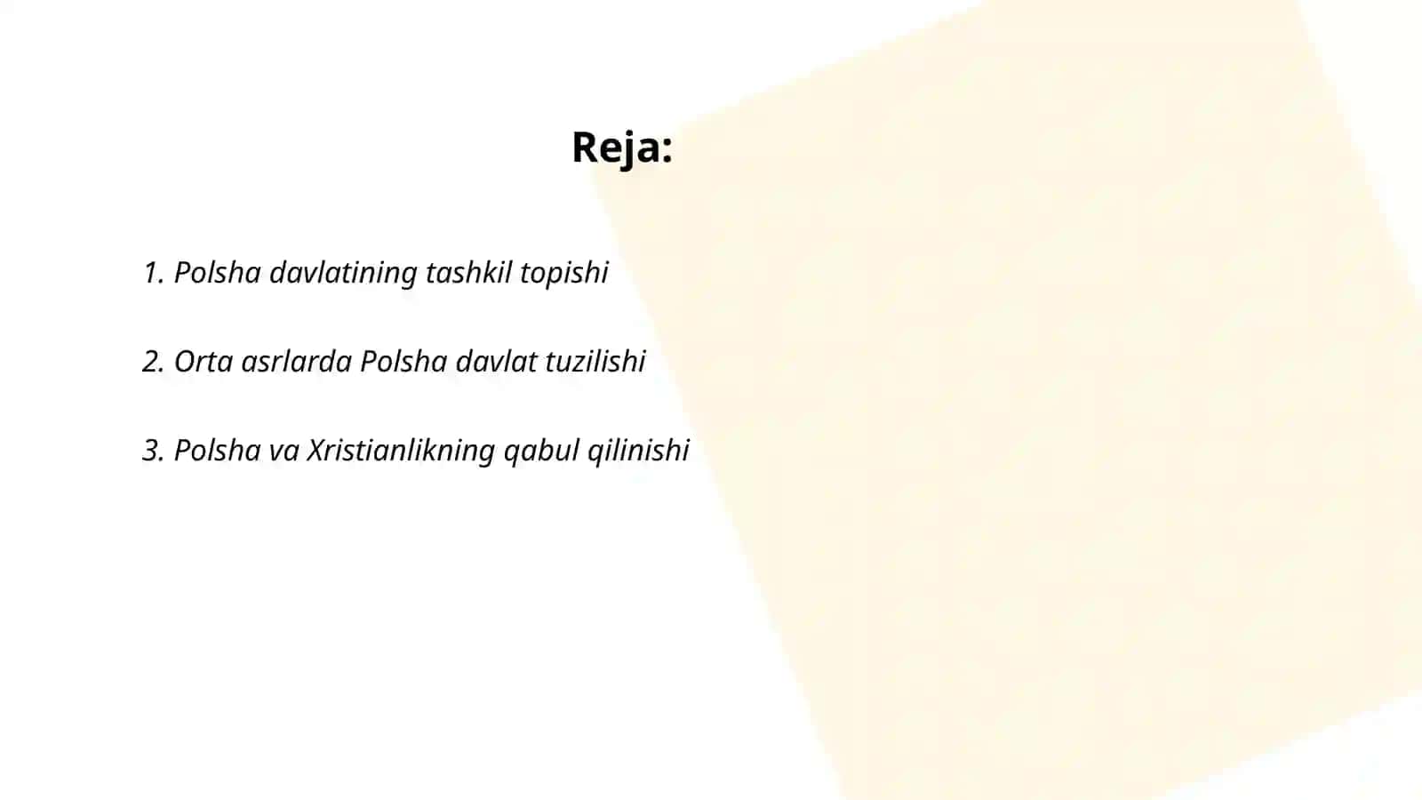 Orta asrlarda polsha davlati 2