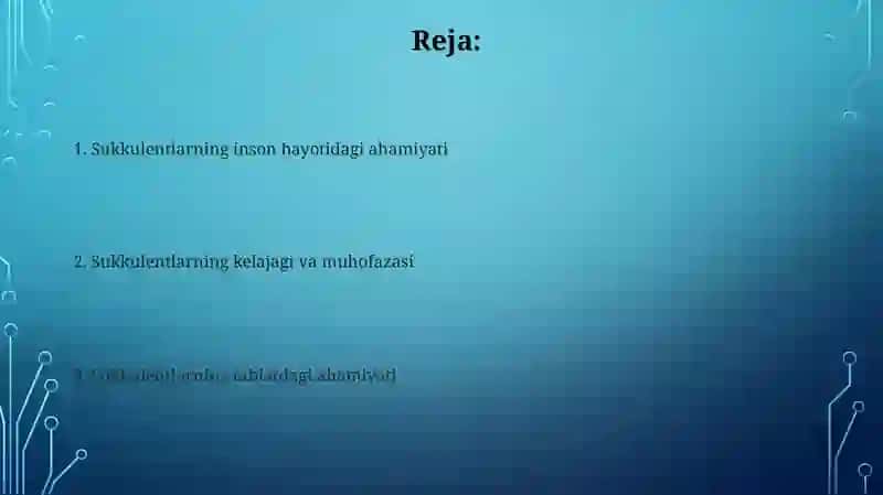 Sukkulentlarning tabiatdagi va inson hayotidagi ahamiyati 2